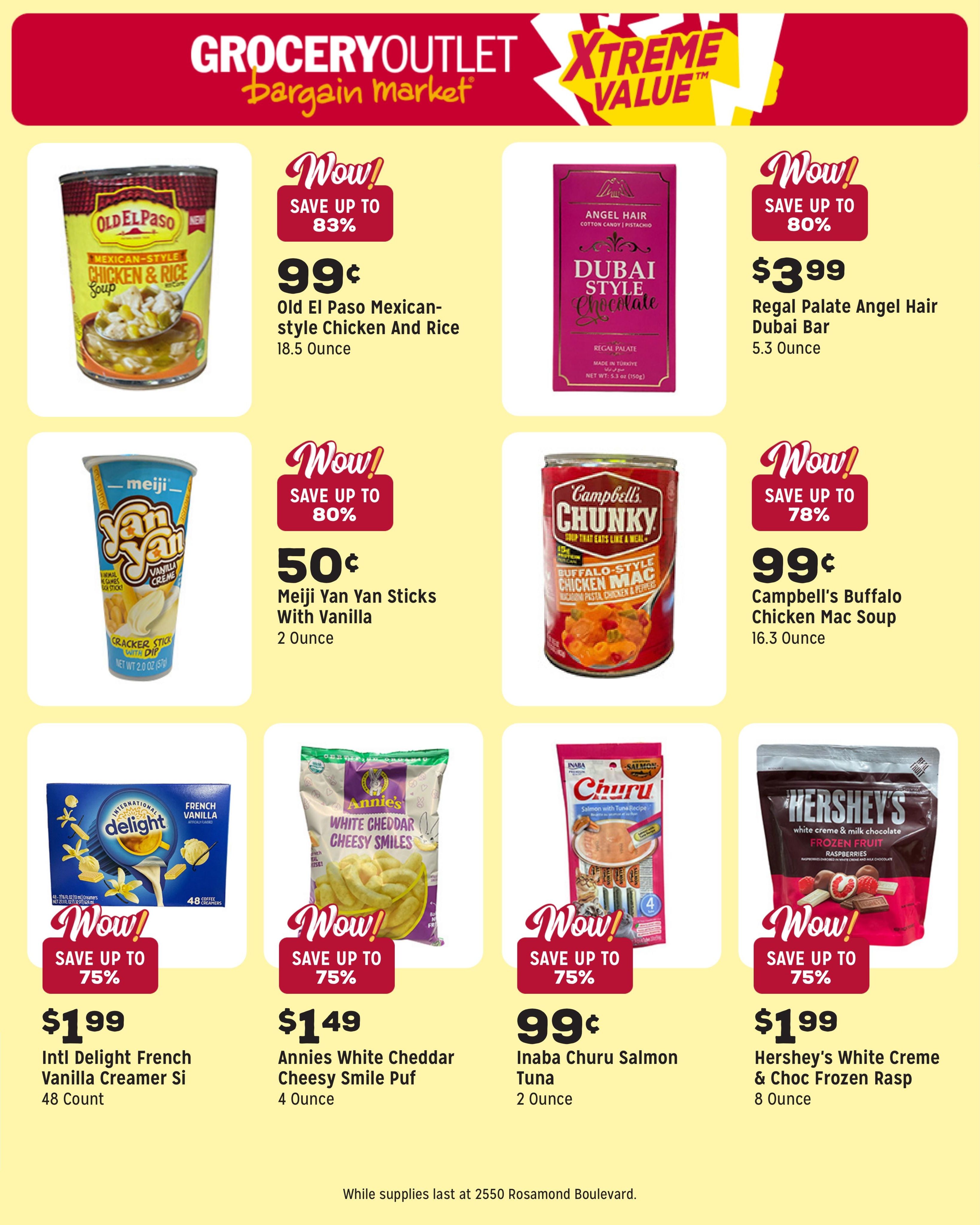 Grocery Outlet (Lancaster–Palmdale Area, CA) Weekly Ad August 12 - 18, 2026