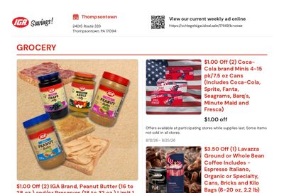 Schlegel's IGA Weekly Ad August 12 - 25, 2026