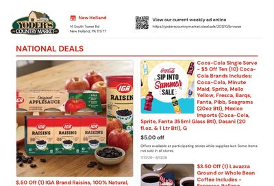 Yoder's Country Market Weekly Ad July 31 - August 13, 2026