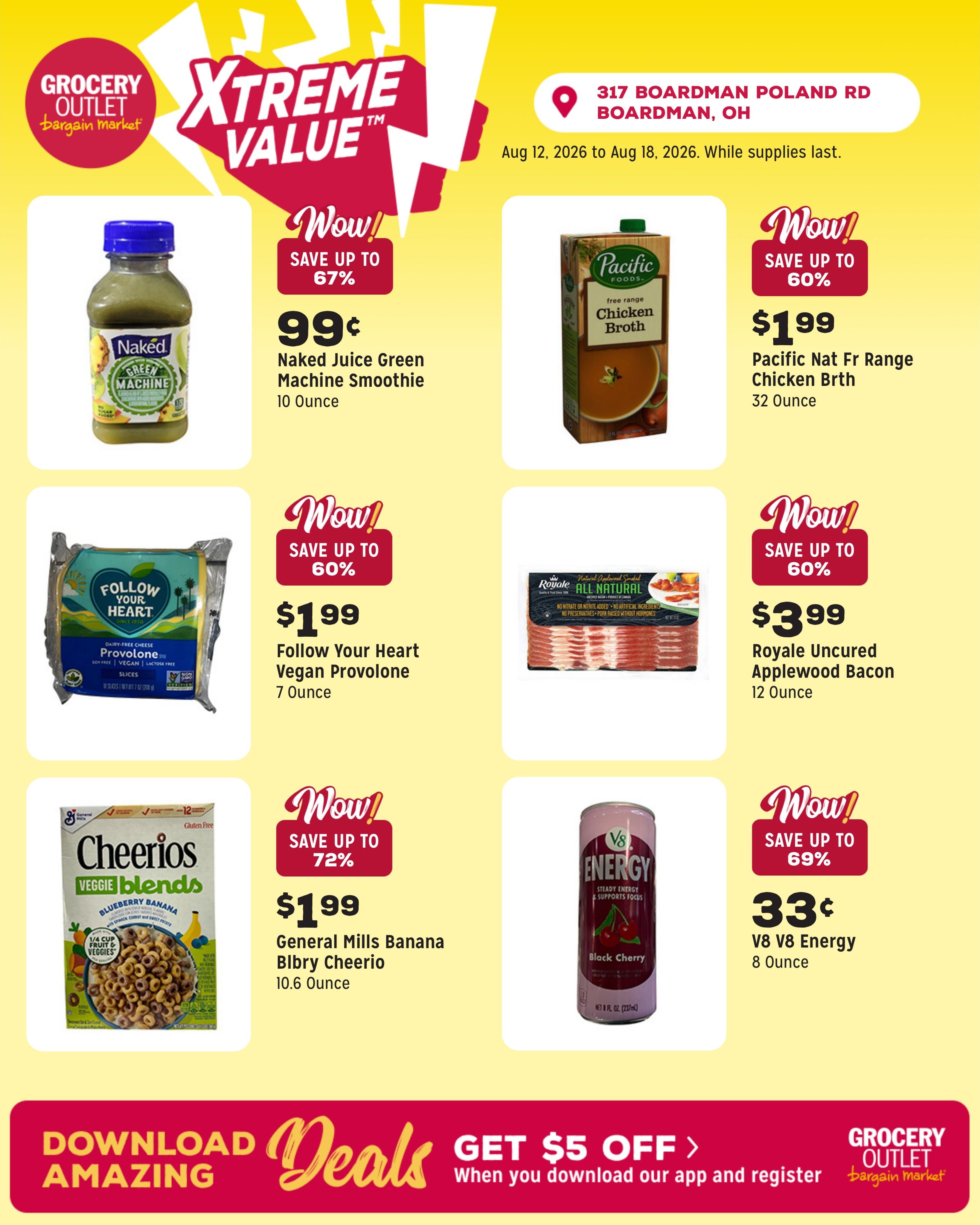 Grocery Outlet (East Liverpool–Chester Area, OH–WV) Weekly Ad August 12 - 18, 2026