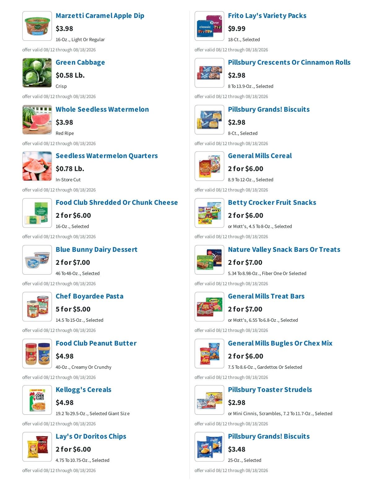Casselman Market Weekly Ad August 12 - 18, 2026