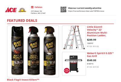 Harvest Fare Ace Weekly Ad August 1 - 31, 2026