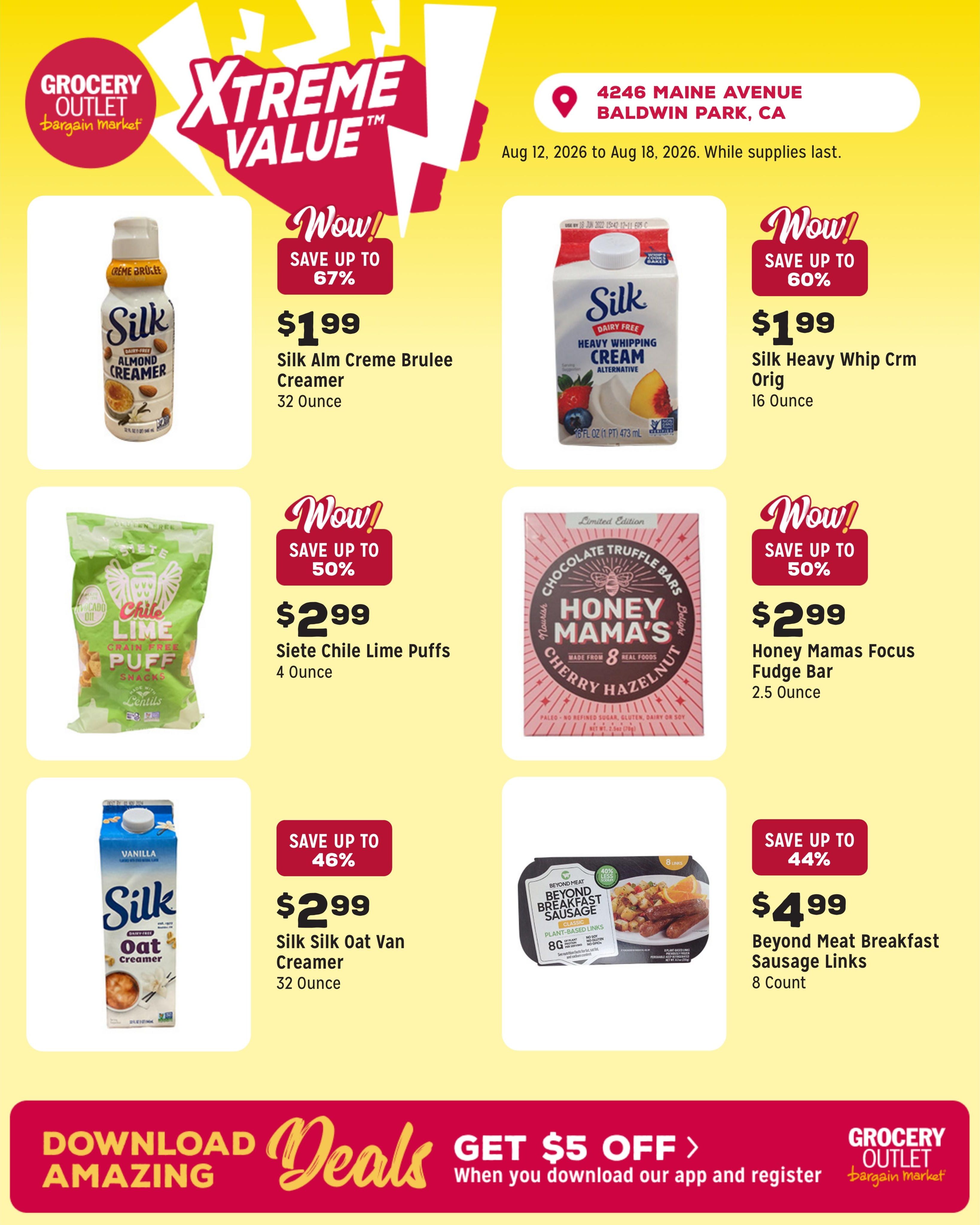 Grocery Outlet (West Covina–Baldwin Park Area, CA) Weekly Ad August 12 - 18, 2026
