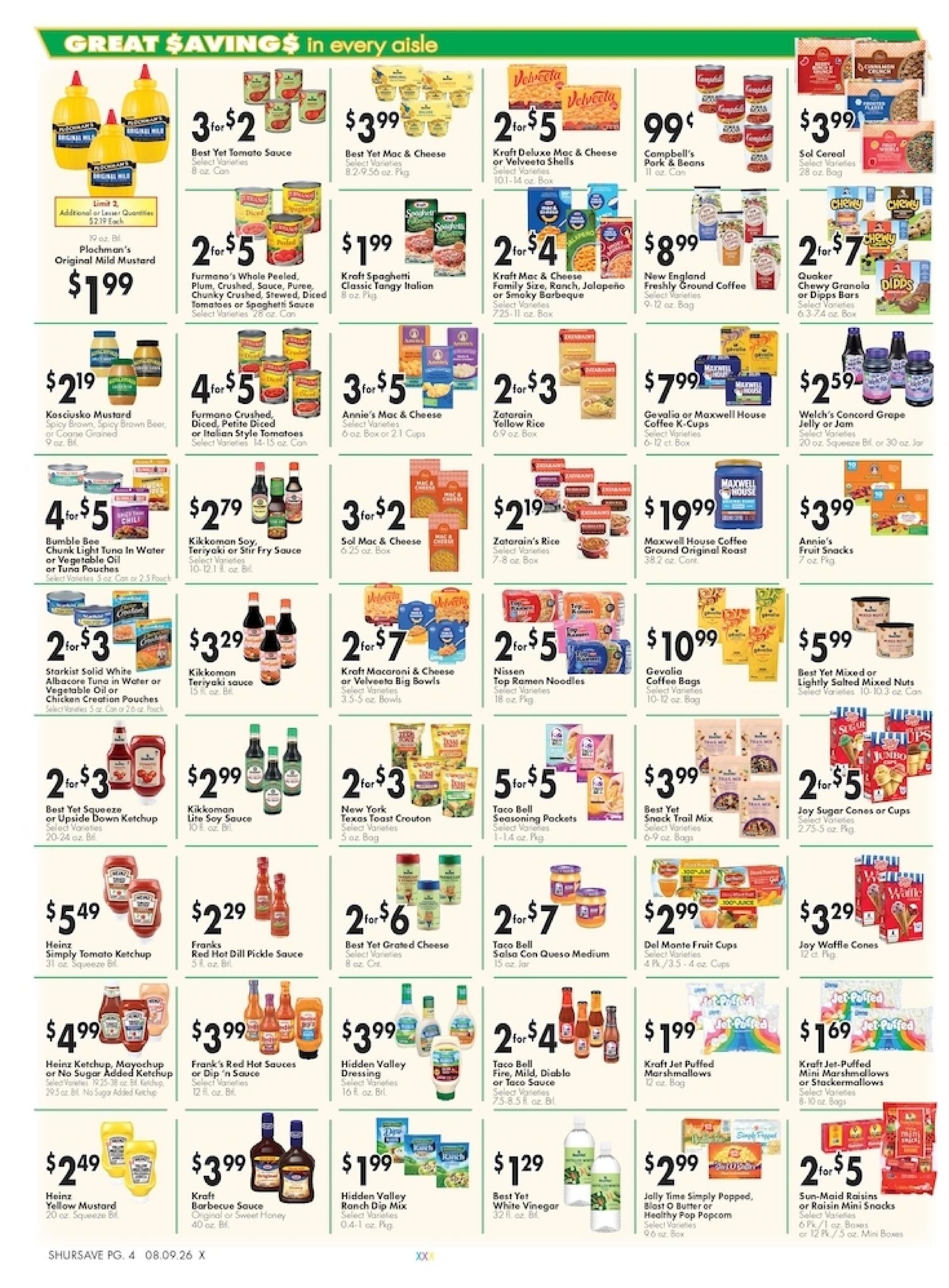 Schiel's Family Market Weekly Ad August 9 - 15, 2026