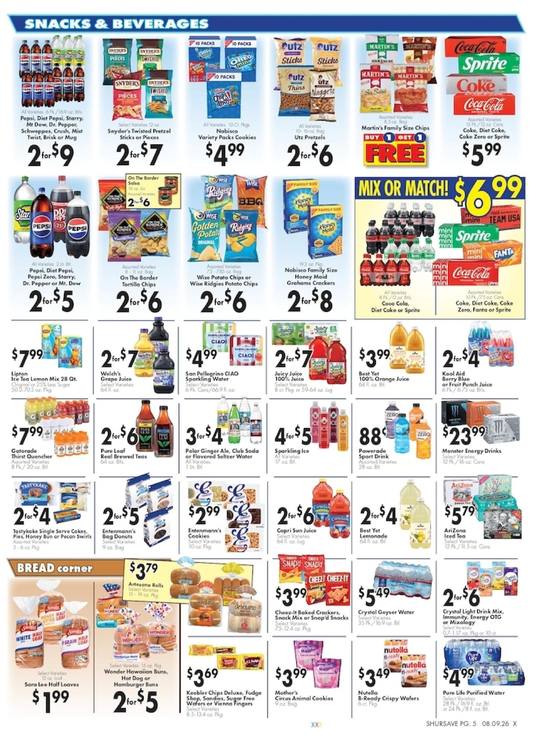 Schiel's Family Market Weekly Ad August 9 - 15, 2026