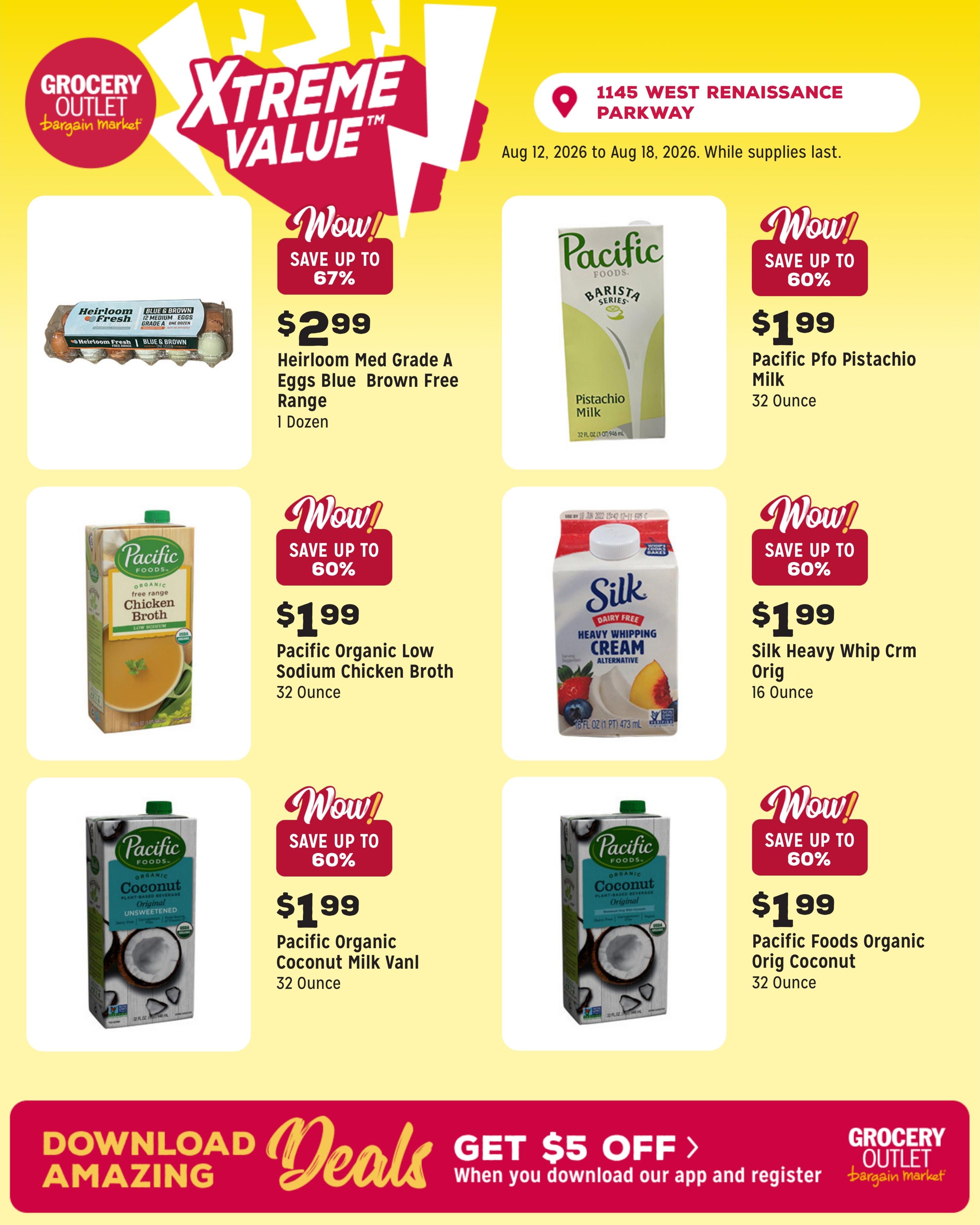 Grocery Outlet (San Bernardino–Rialto Area, CA) Weekly Ad August 12 - 18, 2026