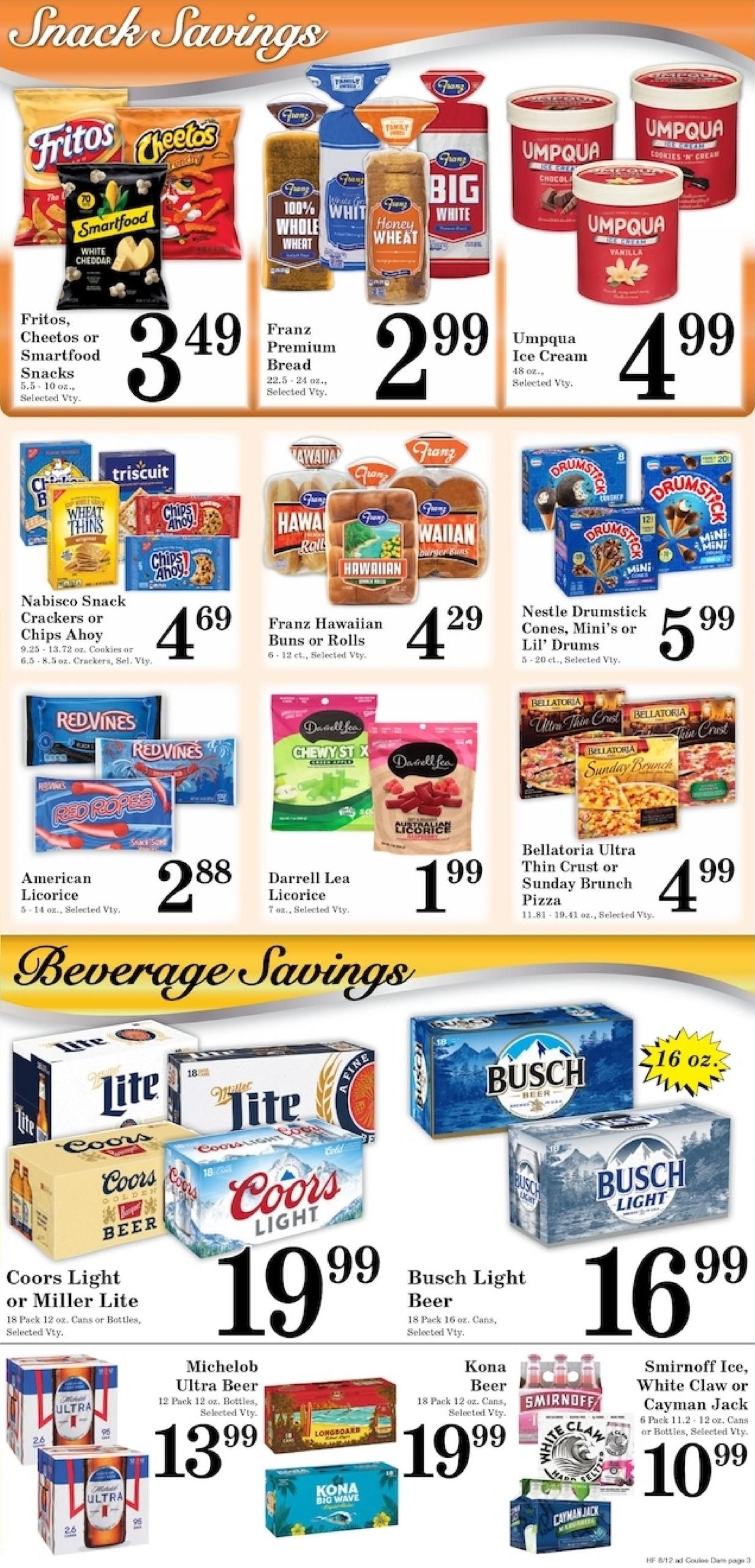 Harvest Foods (Coulee City Area, WA) Weekly Ad August 12 - 18, 2026