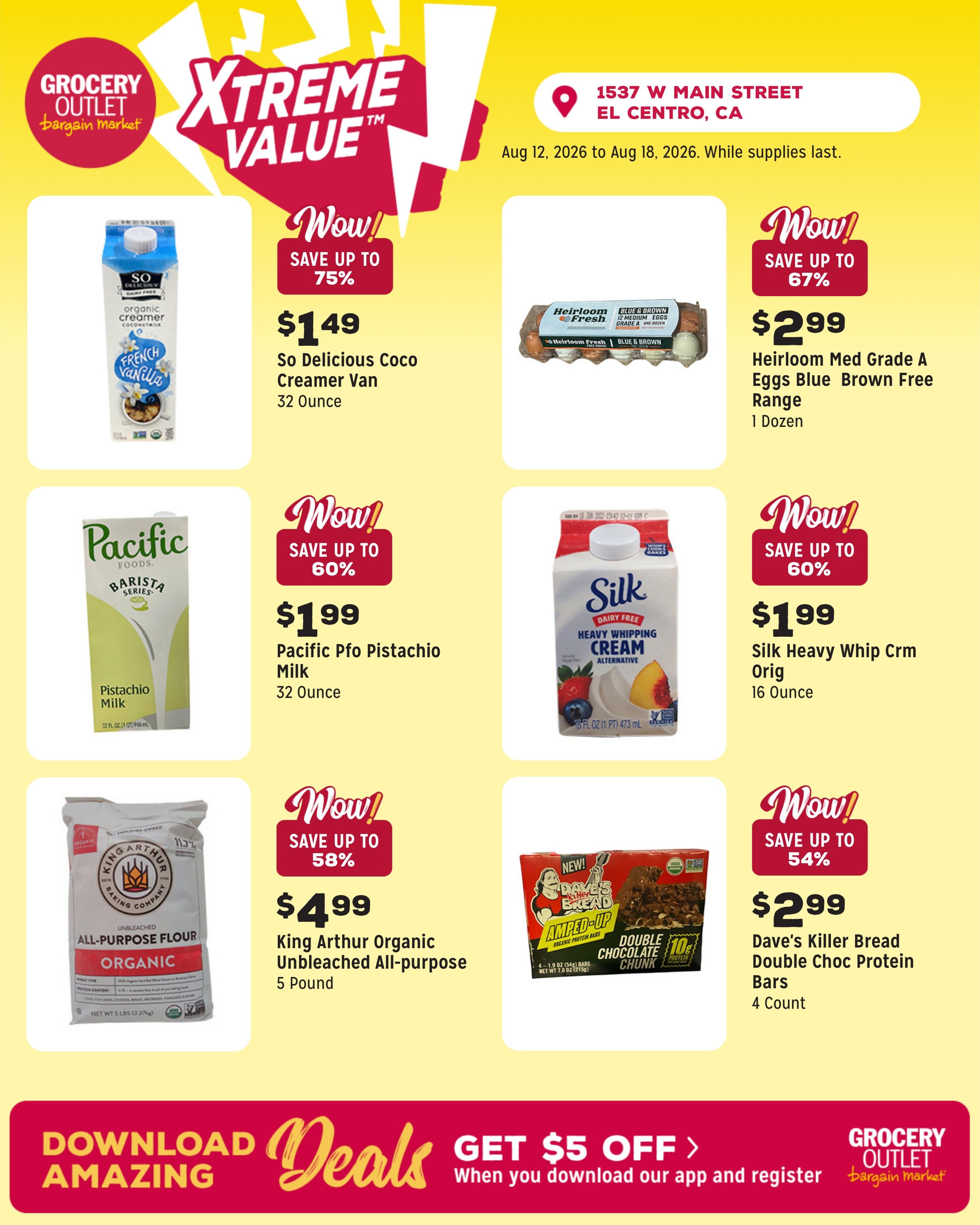 Grocery Outlet (Heber–Holtville Area, CA) Weekly Ad August 12 - 18, 2026