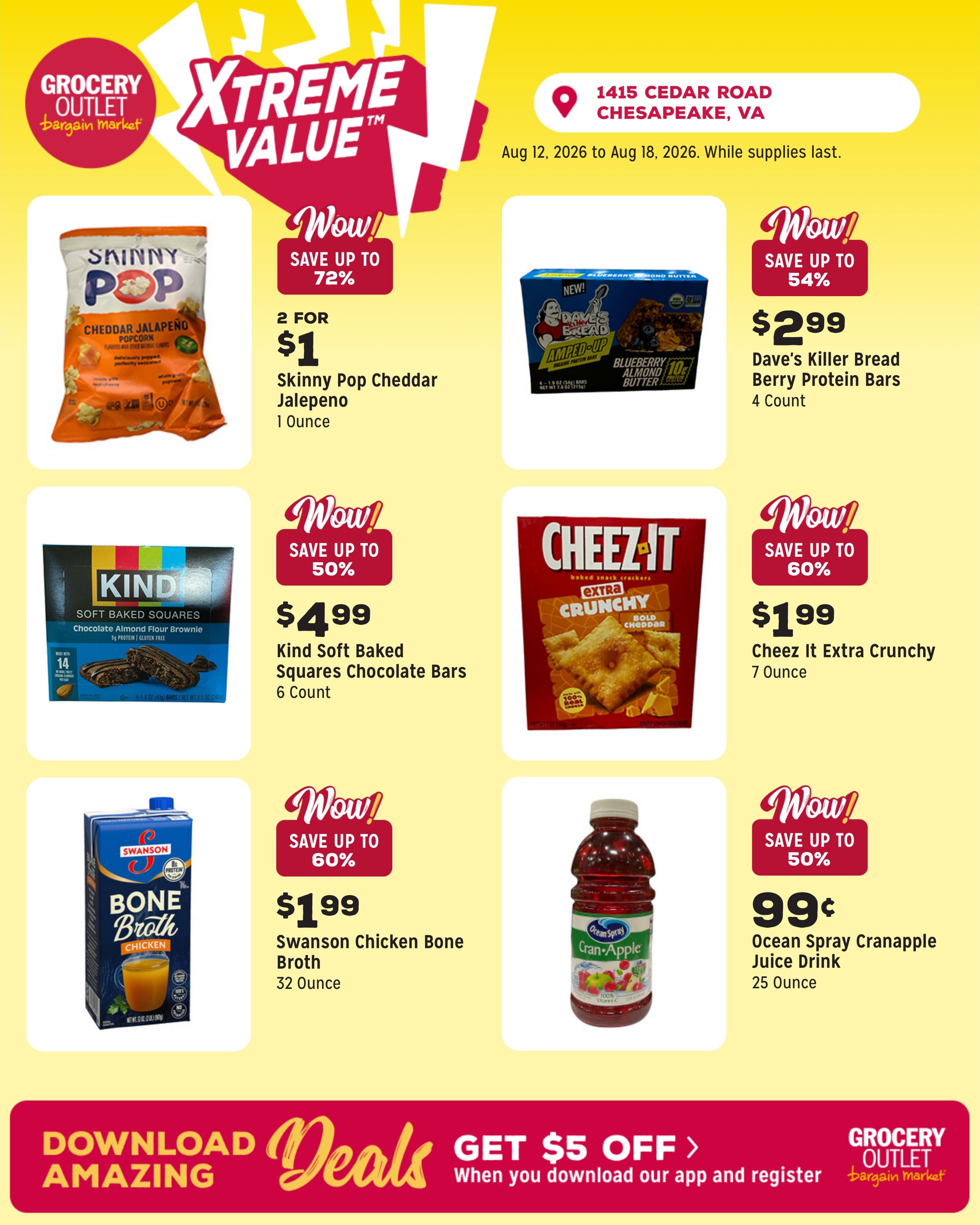Grocery Outlet (Elizabeth City Area, NC) Weekly Ad August 12 - 18, 2026