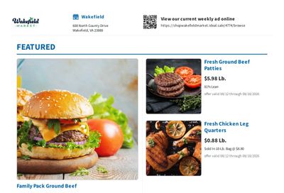 Wakefield Market Weekly Ad August 12 - 18, 2026