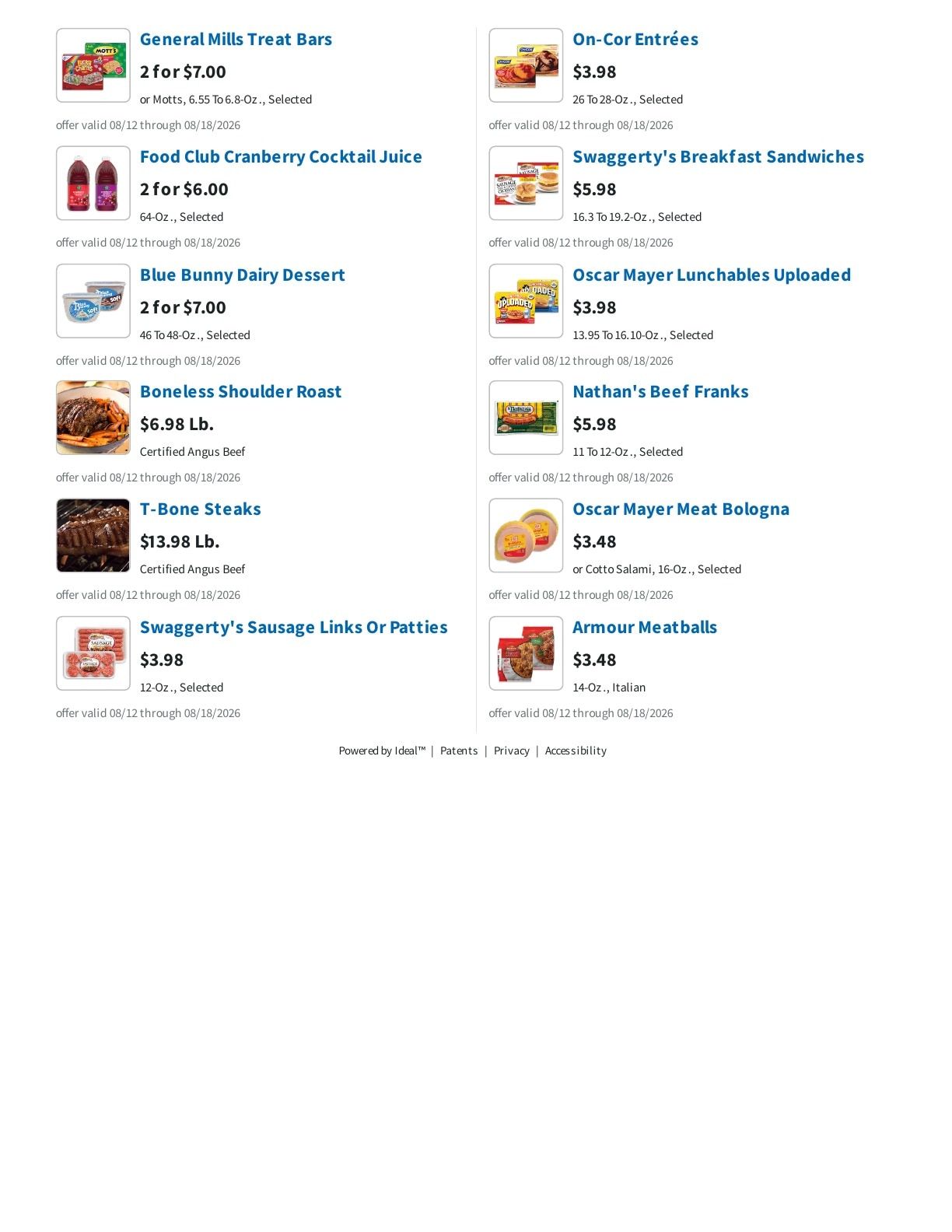 The Market at 25th Weekly Ad August 12 - 18, 2026