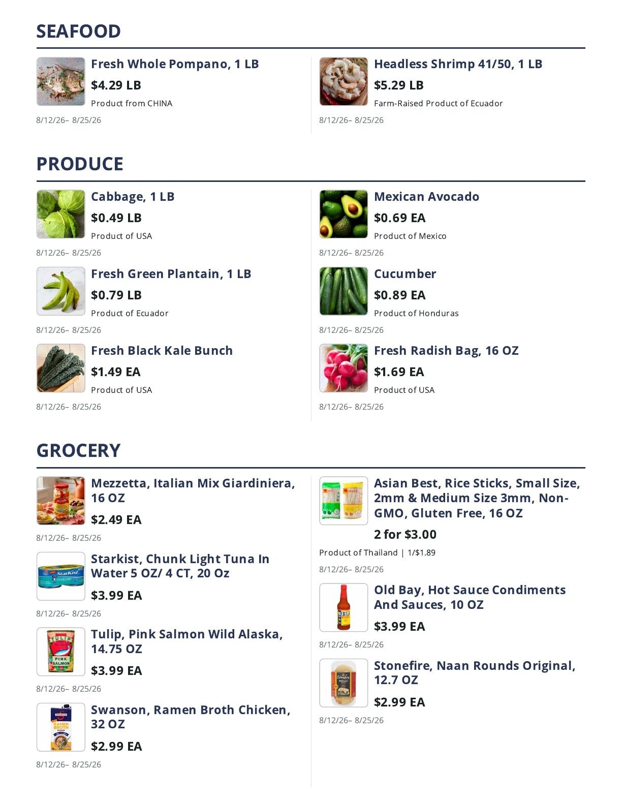 Todos Neighborhood Markets (13905 Jefferson Davis Hwy, Woodbridge, VA) Weekly Ad August 12 - 25, 2026