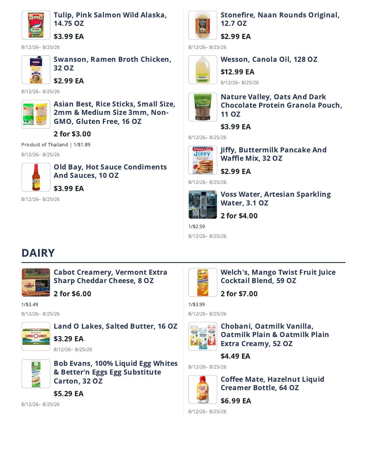 Todos Neighborhood Markets (16593 River Ridge Blvd, Woodbridge, VA) Weekly Ad August 12 - 25, 2026