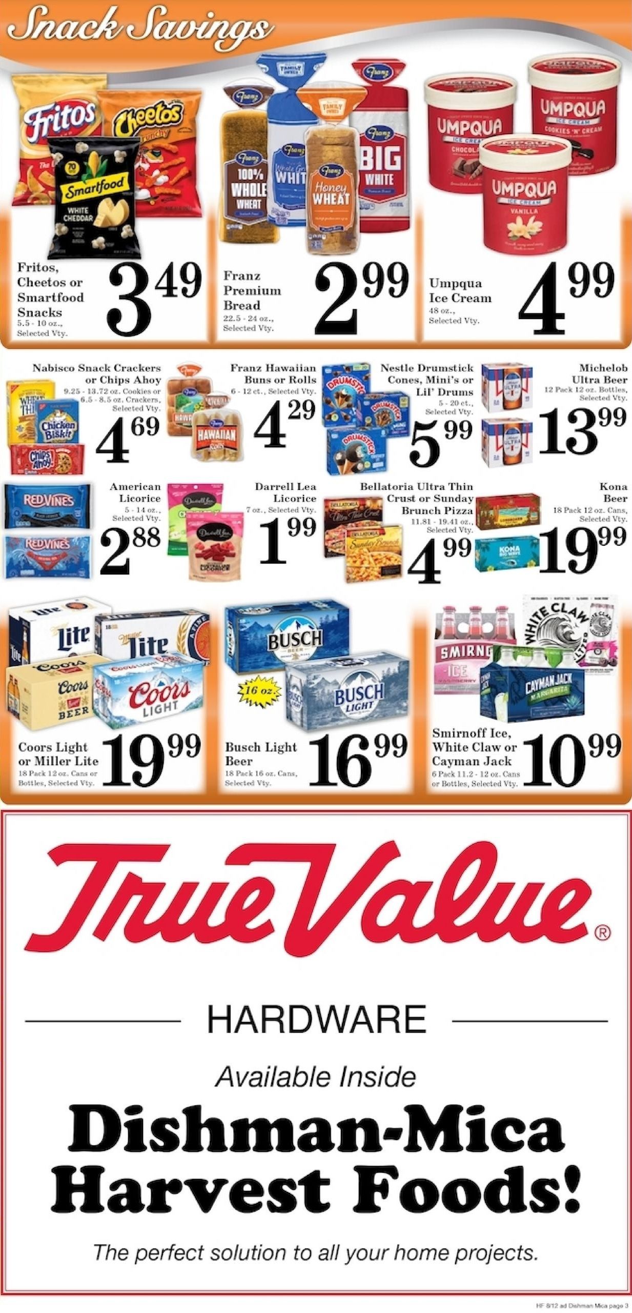 Harvest Foods (Spokane–Mica Area, WA) Weekly Ad August 12 - 18, 2026