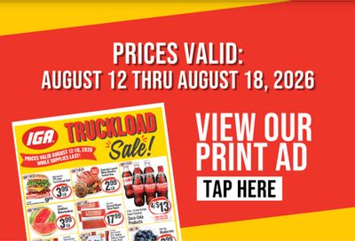 My IGA (Upton, KY) Weekly Ad August 12 - 18, 2026