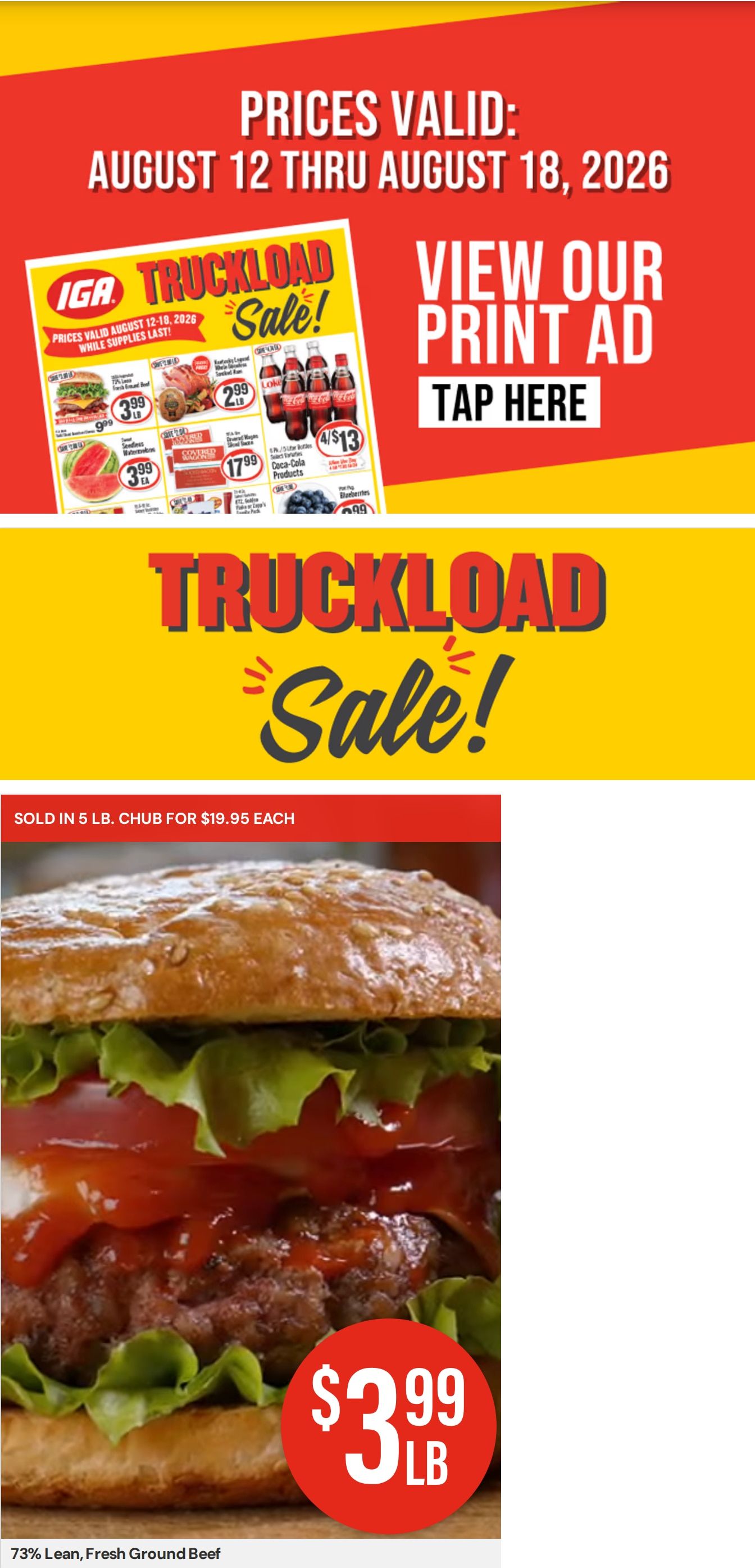 My IGA (Wartburg, TN) Weekly Ad August 12 - 18, 2026