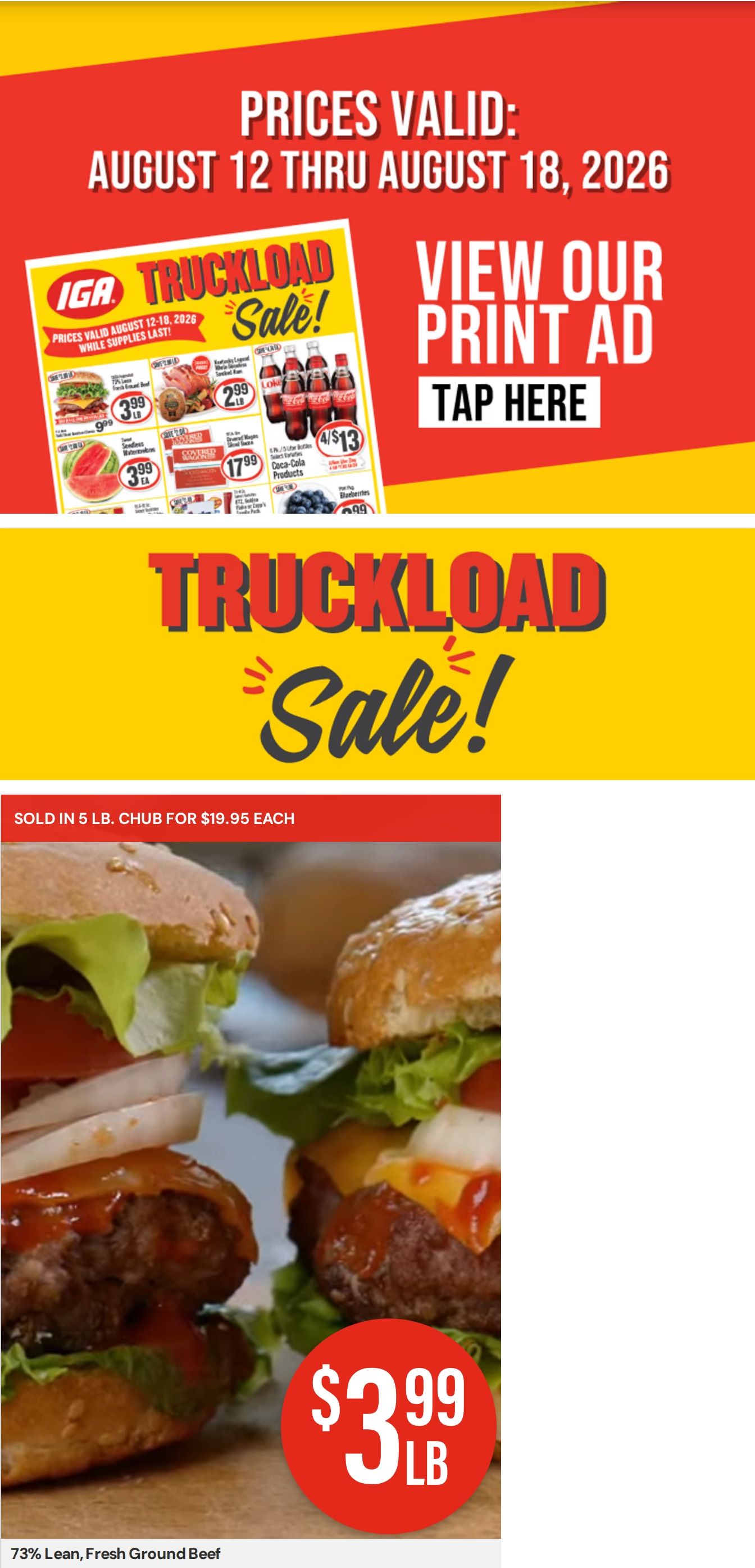 My IGA (Williamsburg, KY) Weekly Ad August 12 - 18, 2026
