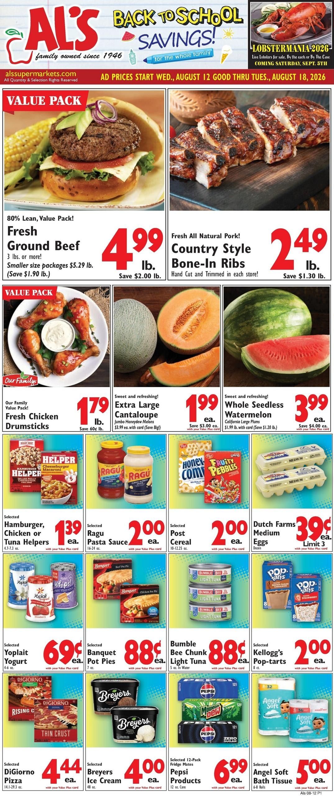 Al's Supermarket Weekly Ad August 12 - 18, 2026