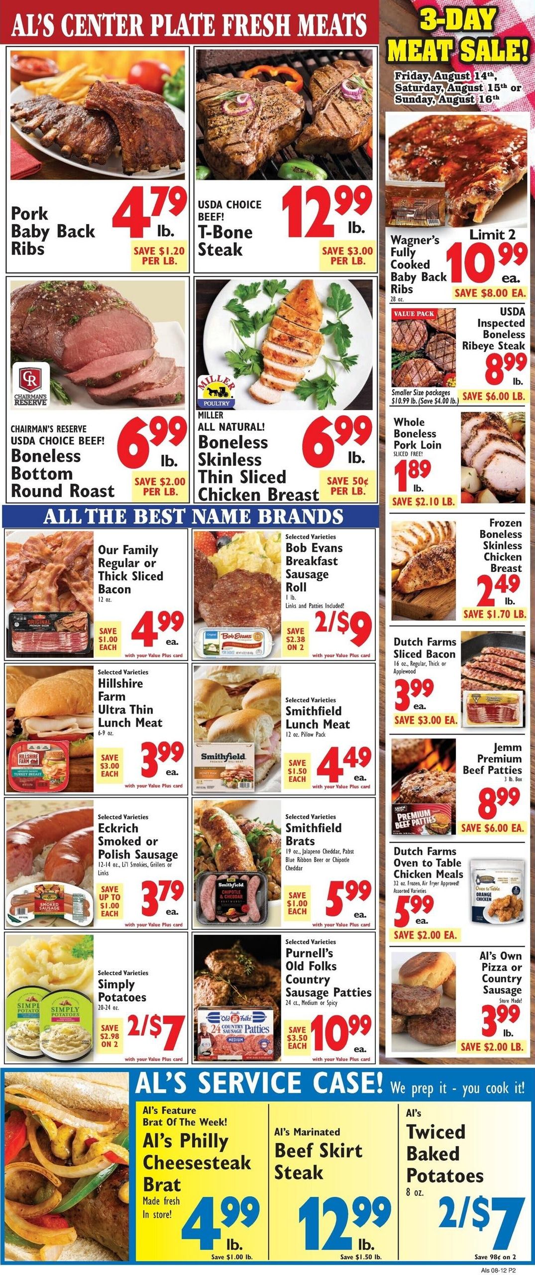 Al's Supermarket Weekly Ad August 12 - 18, 2026
