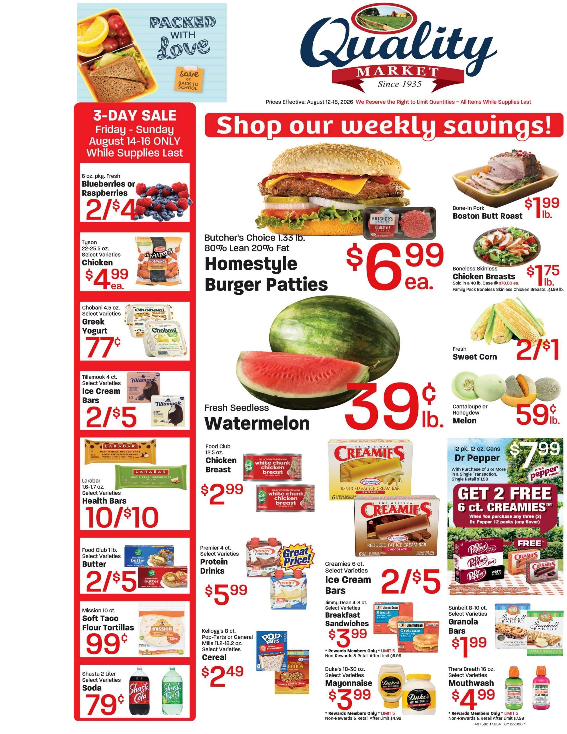 Quality Market - Delta Weekly Ad August 12 - 18, 2026