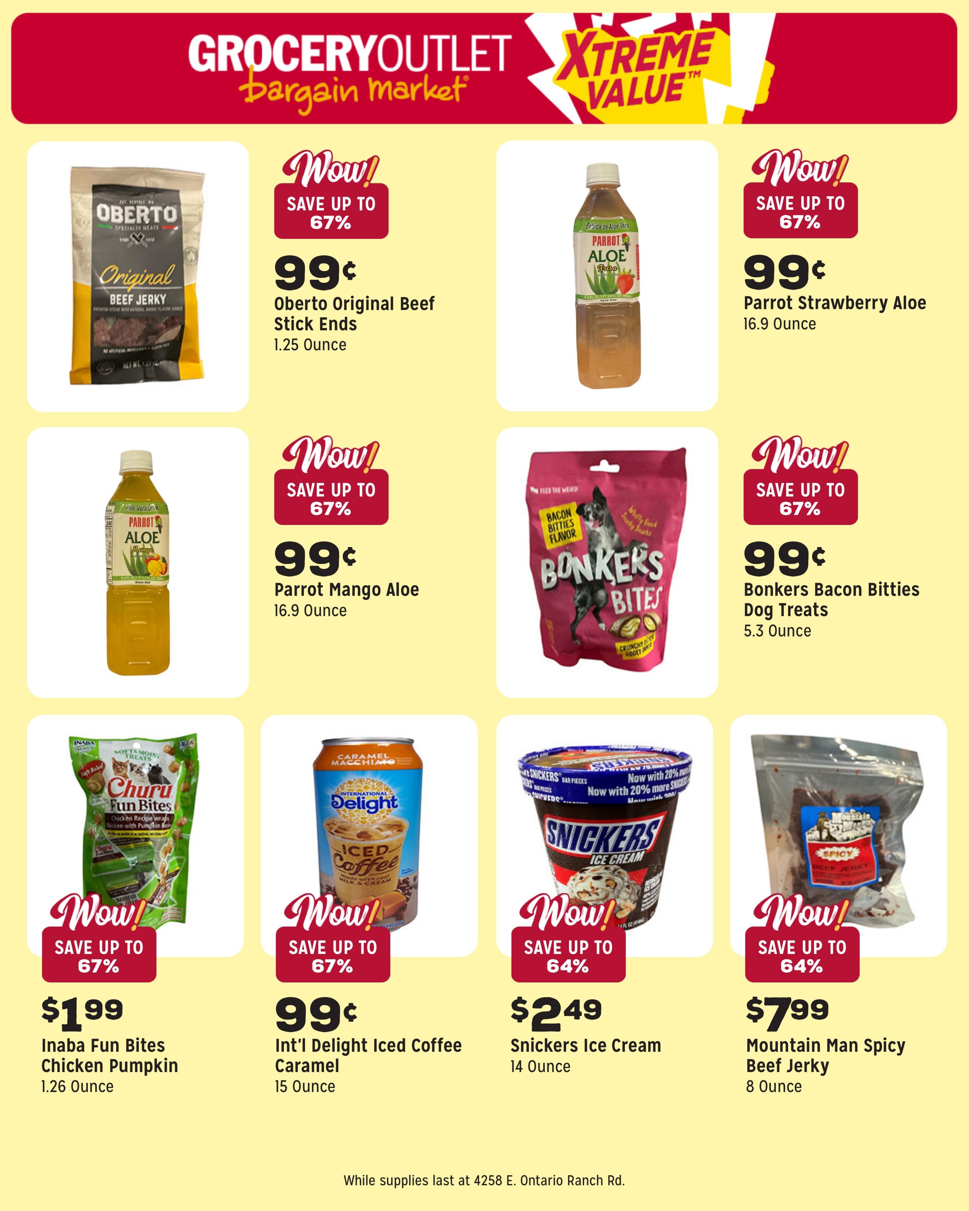 Grocery Outlet (Ontario Area, CA) Weekly Ad August 12 - 18, 2026