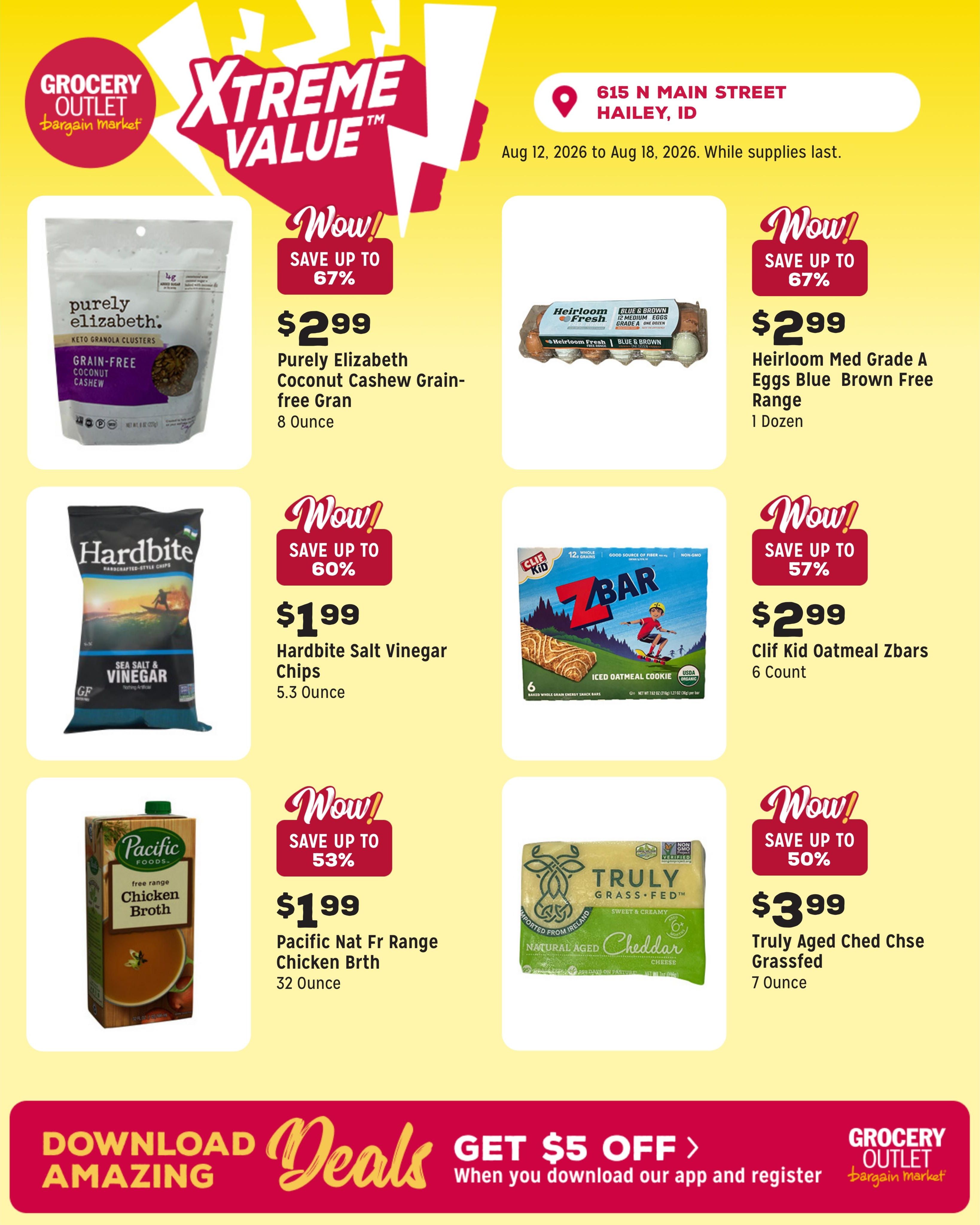 Grocery Outlet (Sun Valley–Hailey Area, ID) Weekly Ad August 12 - 18, 2026