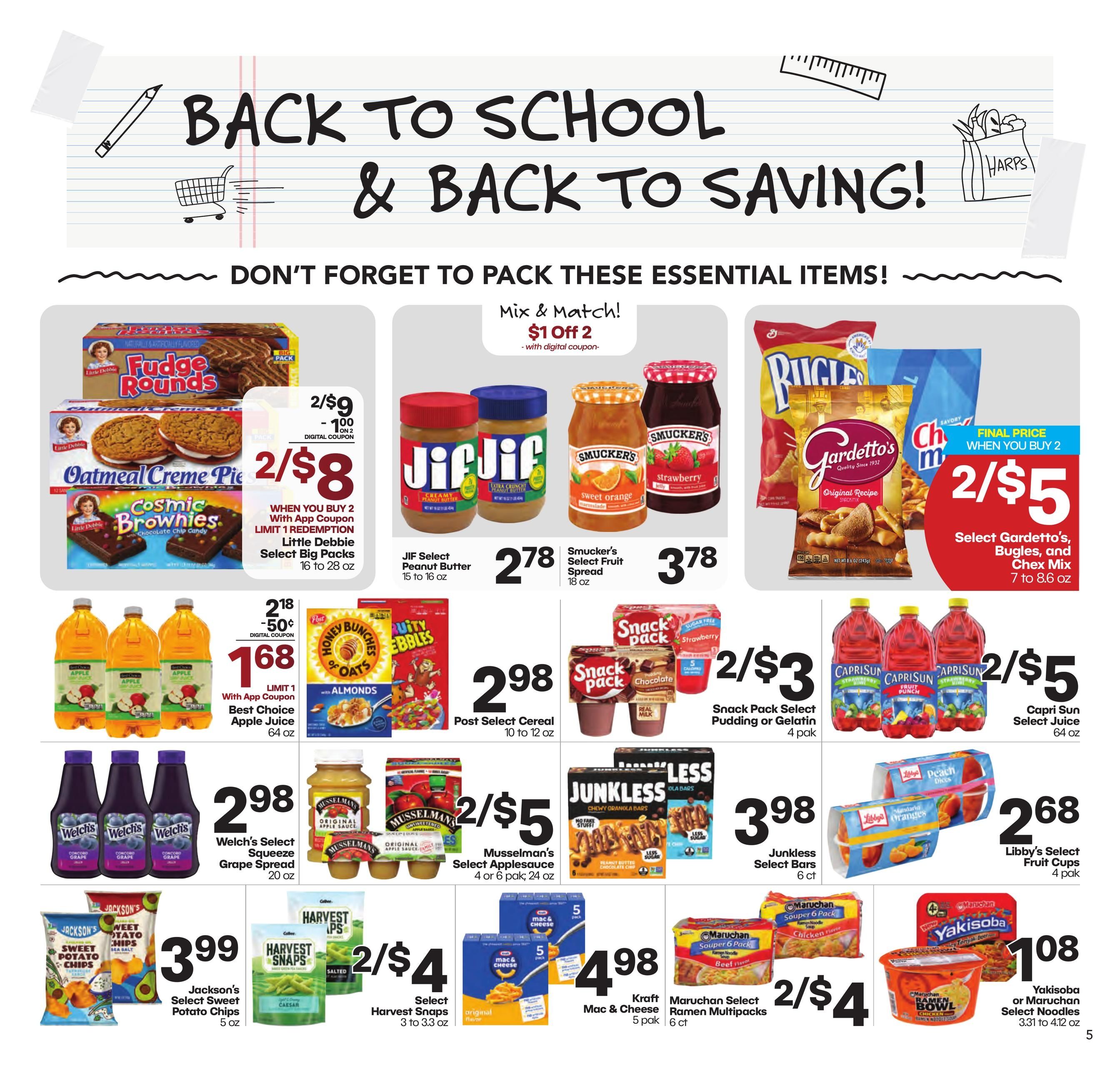 Harps Foods (Grove–Fayetteville Area, AR–OK) Weekly Ad August 12 - 18, 2026