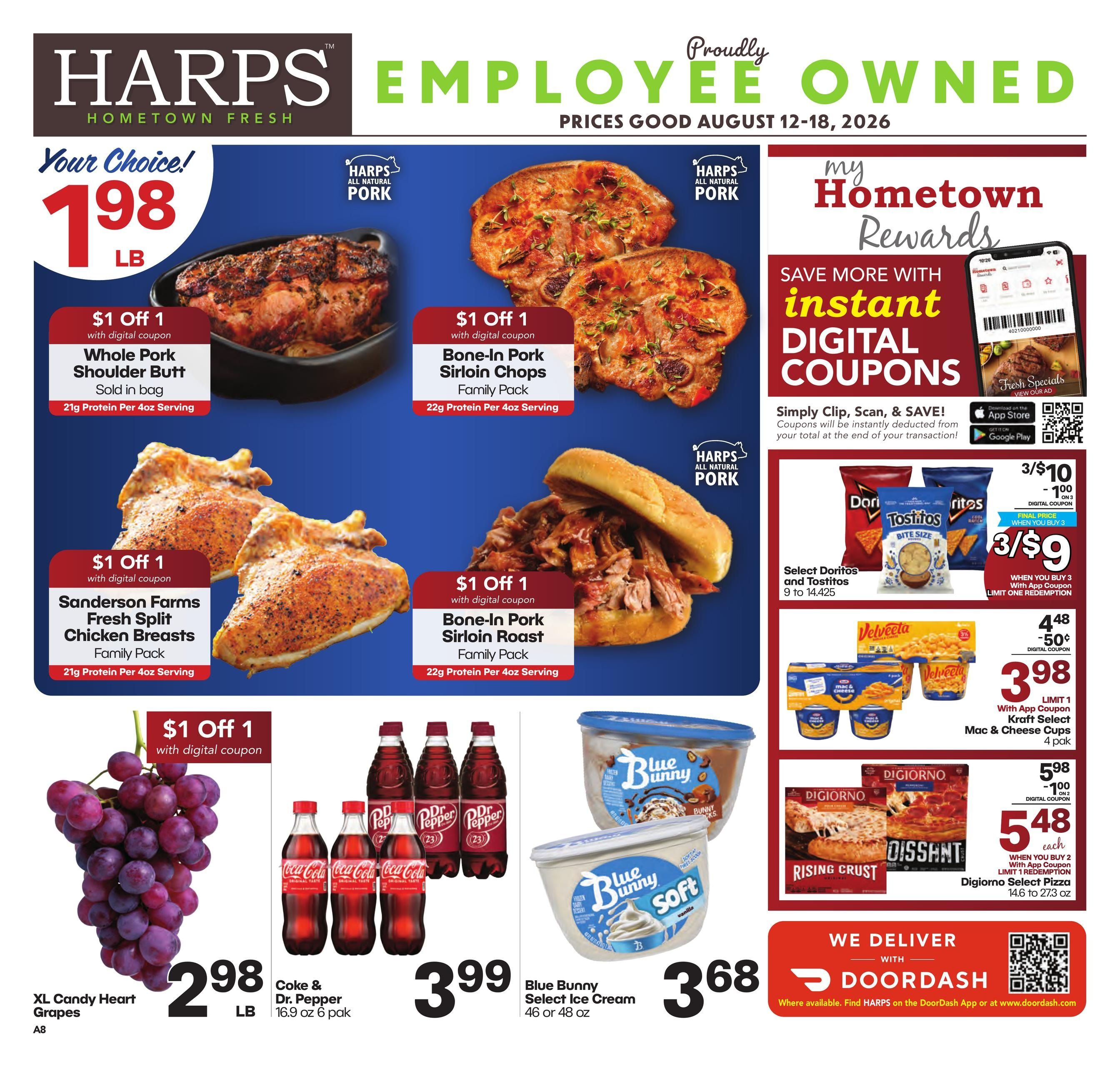 Harps Foods (Norman–Washington Area, OK) Weekly Ad August 12 - 18, 2026