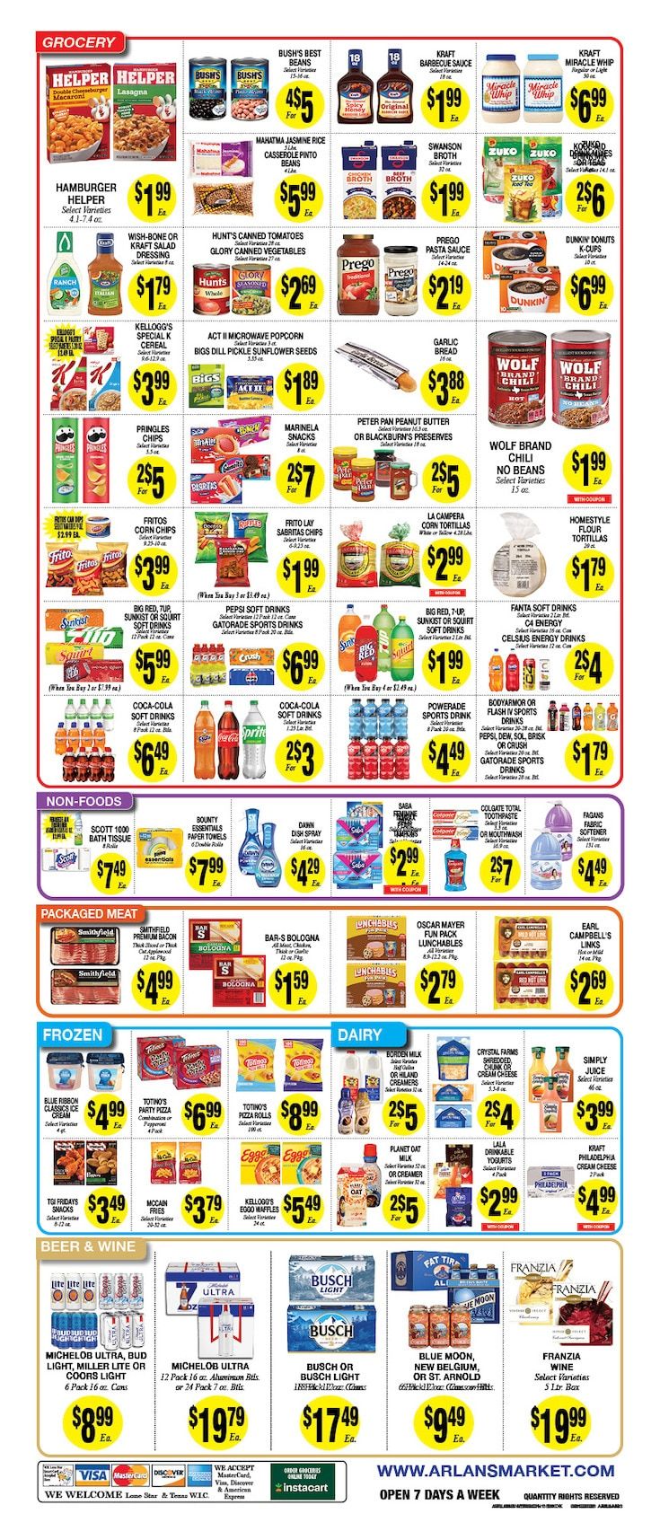 Arlan's Market (Cameron and other locations, TX) Weekly Ad August 12 - 18, 2026