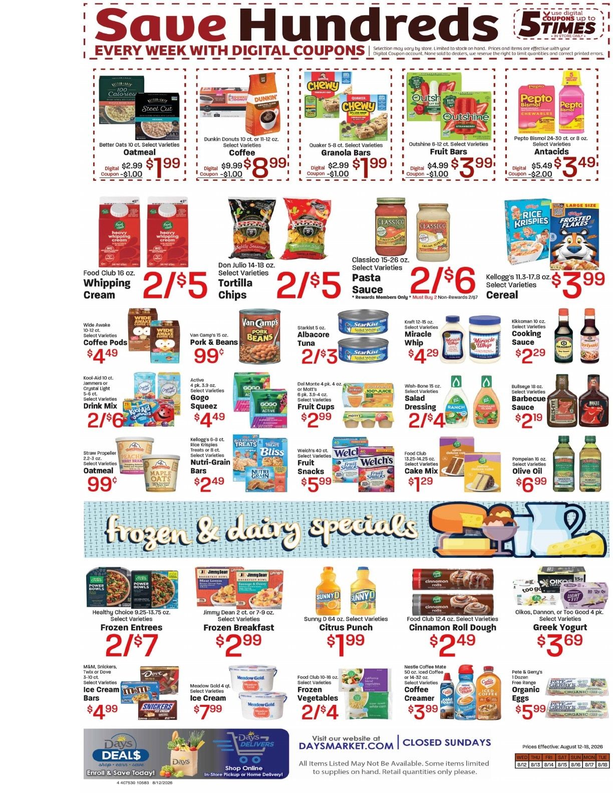 Day's Market Weekly Ad August 12 - 18, 2026