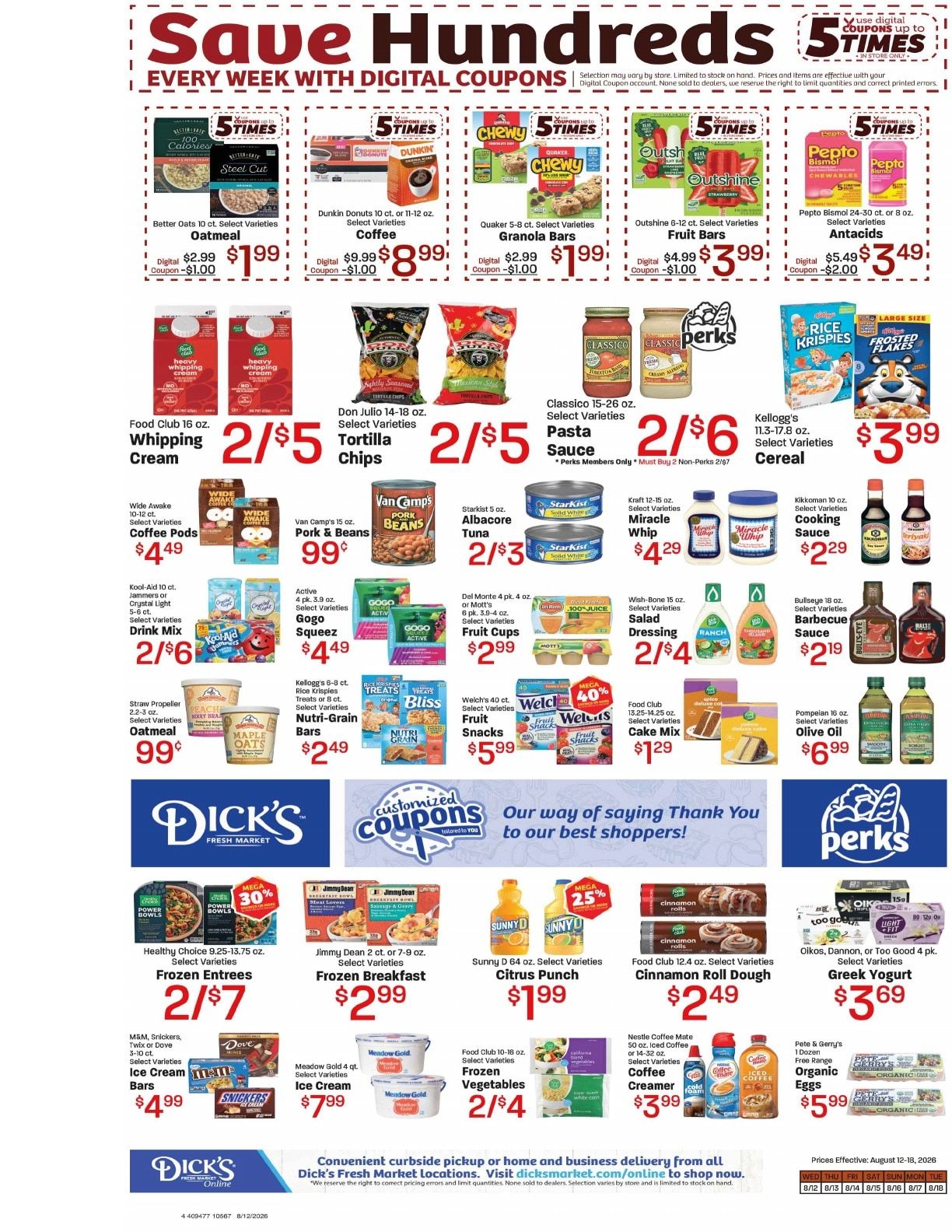 Dick's Market (Bountiful, UT) Weekly Ad August 12 - 18, 2026
