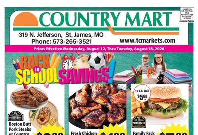 Town & Country Supermarket (Jadwin Area, MO) Weekly Ad August 12 - 18, 2026