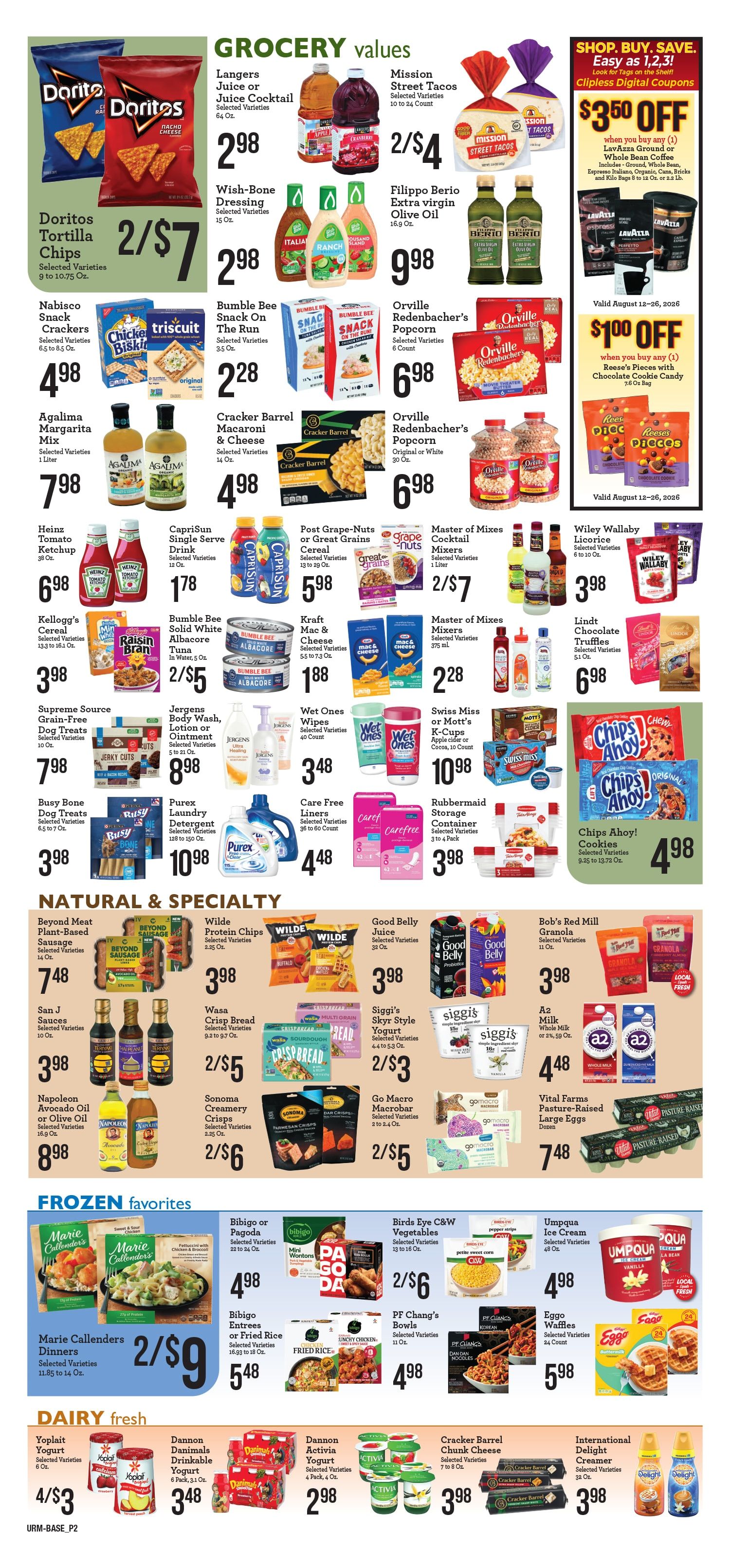 A & J Select Market Weekly Ad August 12 - 18, 2026