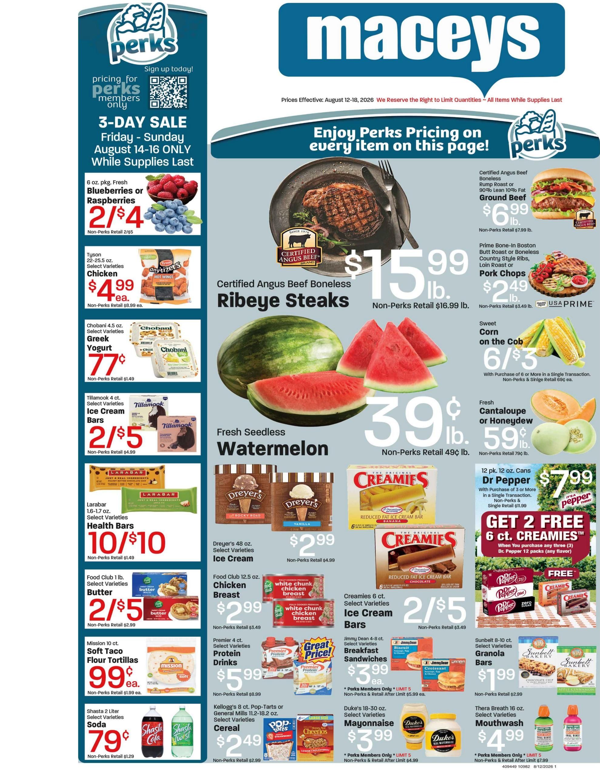 Maceys (Provo Area, UT) Weekly Ad August 12 - 18, 2026