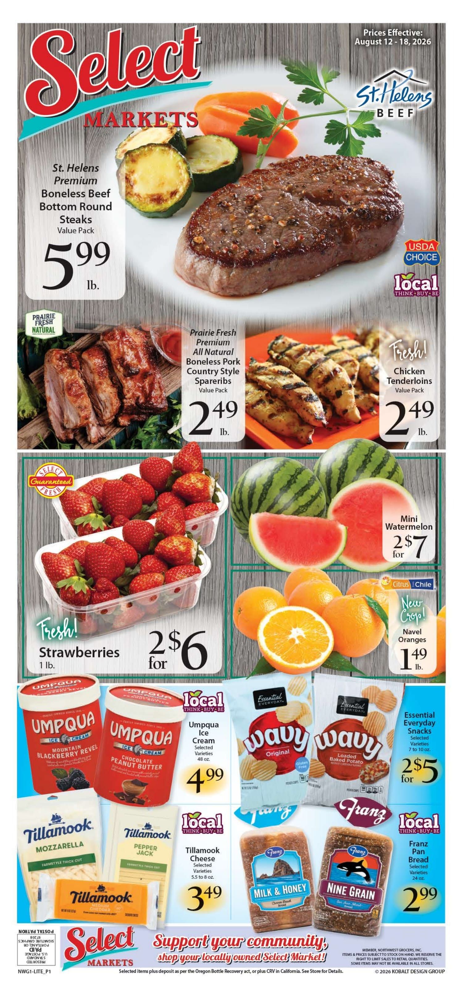 Okie's Select Market Weekly Ad August 12 - 18, 2026
