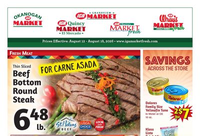 Quincy Market IGA Weekly Ad August 12 - 18, 2026