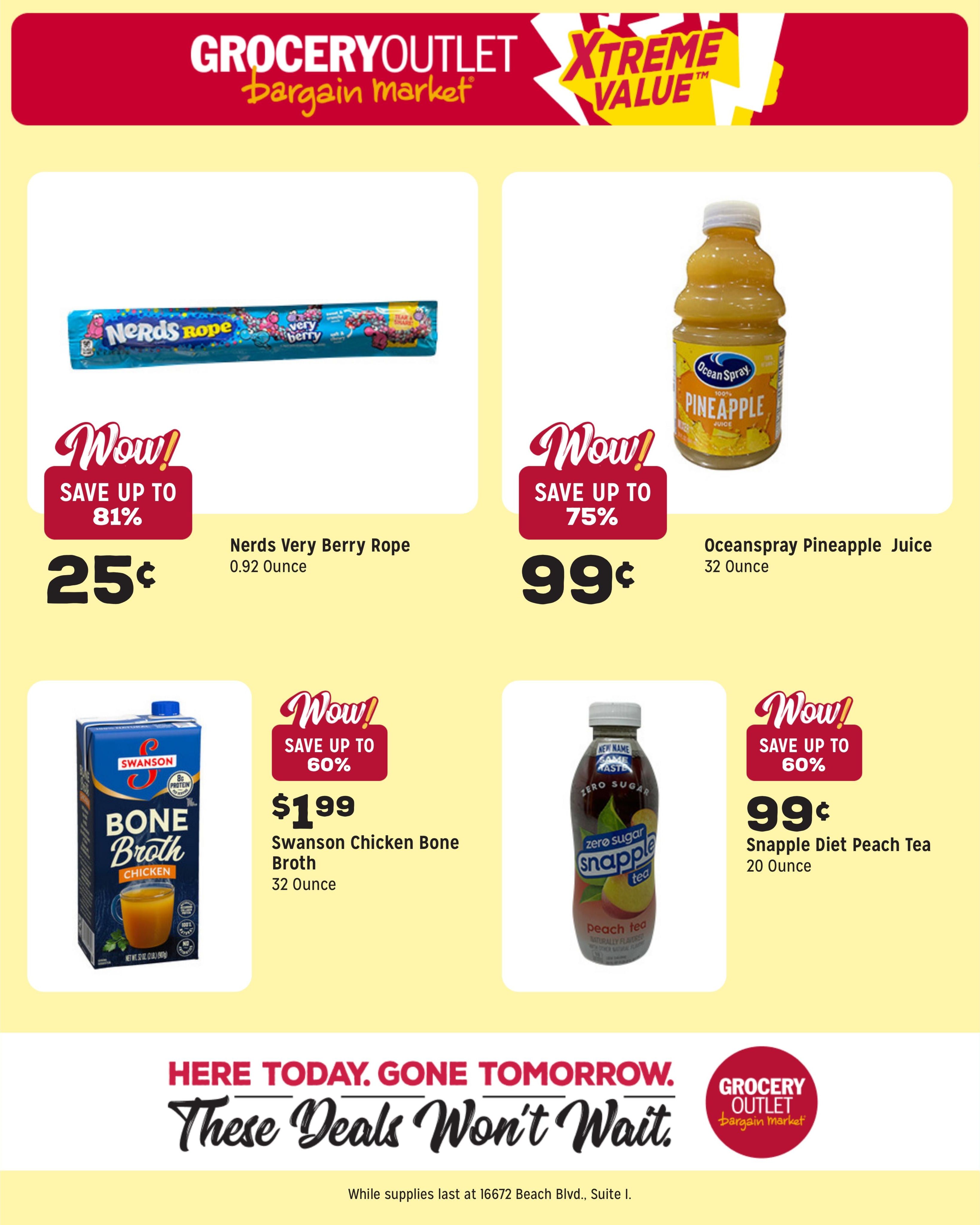 Grocery Outlet (Huntington Beach Area, CA) Weekly Ad August 12 - 18, 2026