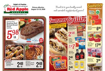 Ralph's and Poulsbo Red Apple Markets Weekly Ad August 12 - 18, 2026