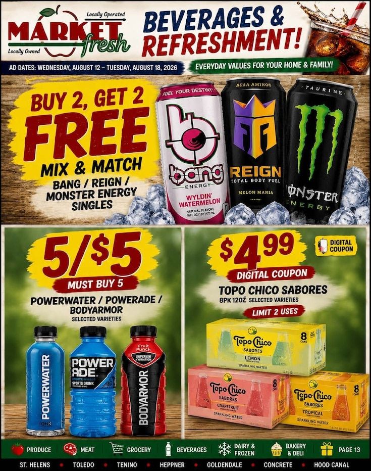 Goldendale Market Fresh Weekly Ad August 12 - 18, 2026