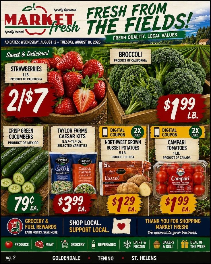 Goldendale Market Fresh Weekly Ad August 12 - 18, 2026