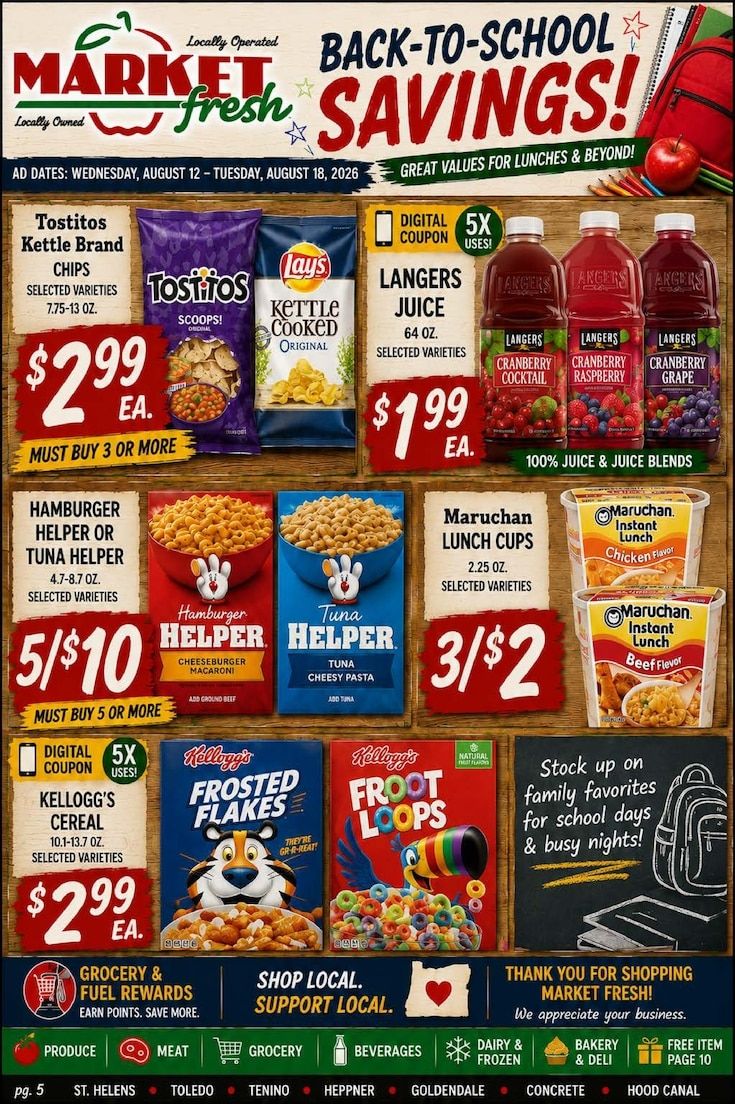 Goldendale Market Fresh Weekly Ad August 12 - 18, 2026