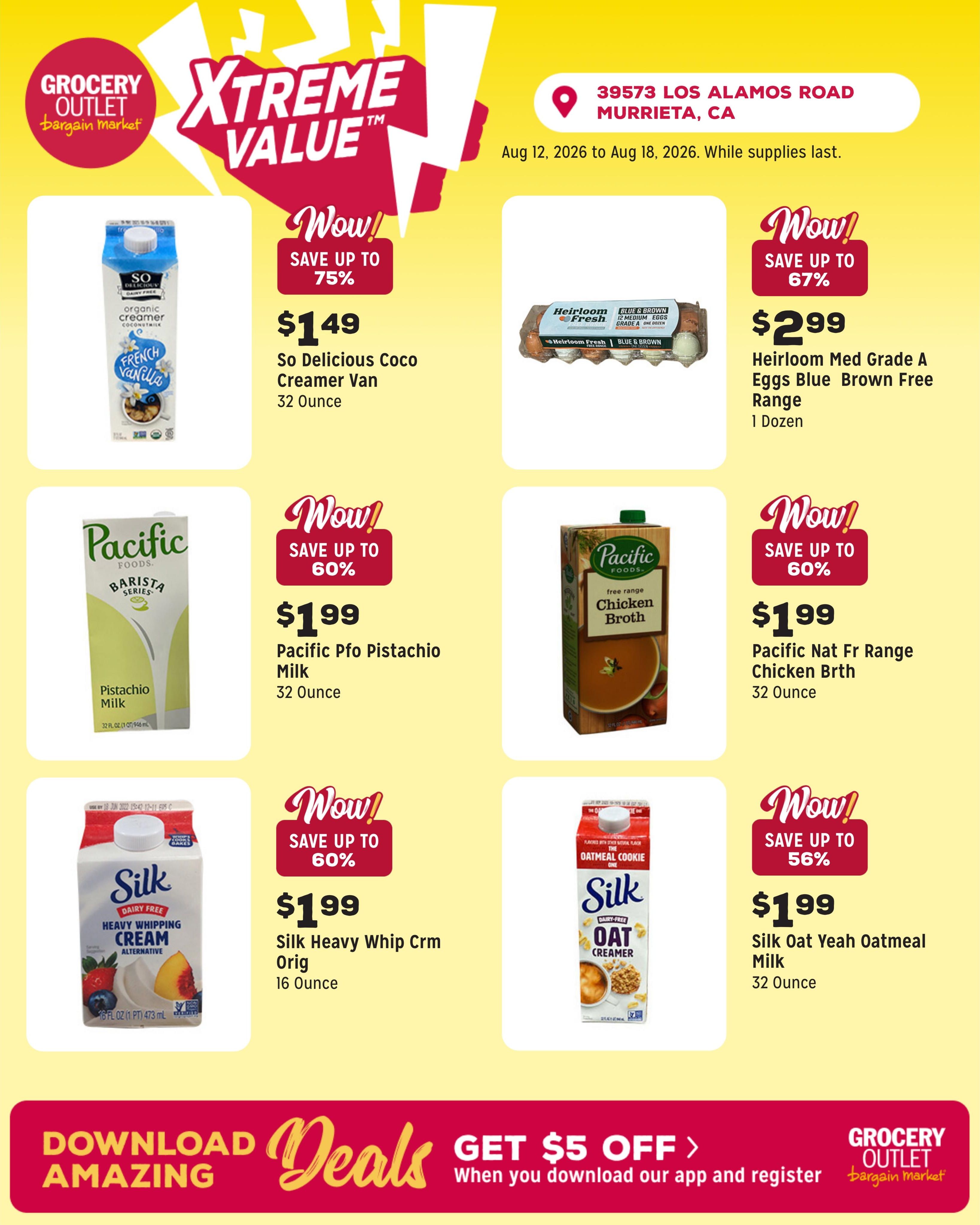 Grocery Outlet (Temecula Area, CA) Weekly Ad August 12 - 18, 2026
