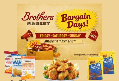 Brothers Market (538 S. Business Hwy 13, Lexington, MO) 3 Day Sale Weekly Ad August 14 - 16, 2026