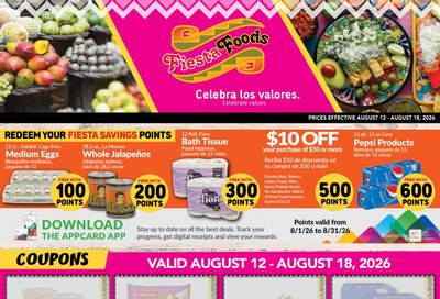 Fiesta Foods SuperMarkets Weekly Ad August 12 - 18, 2026