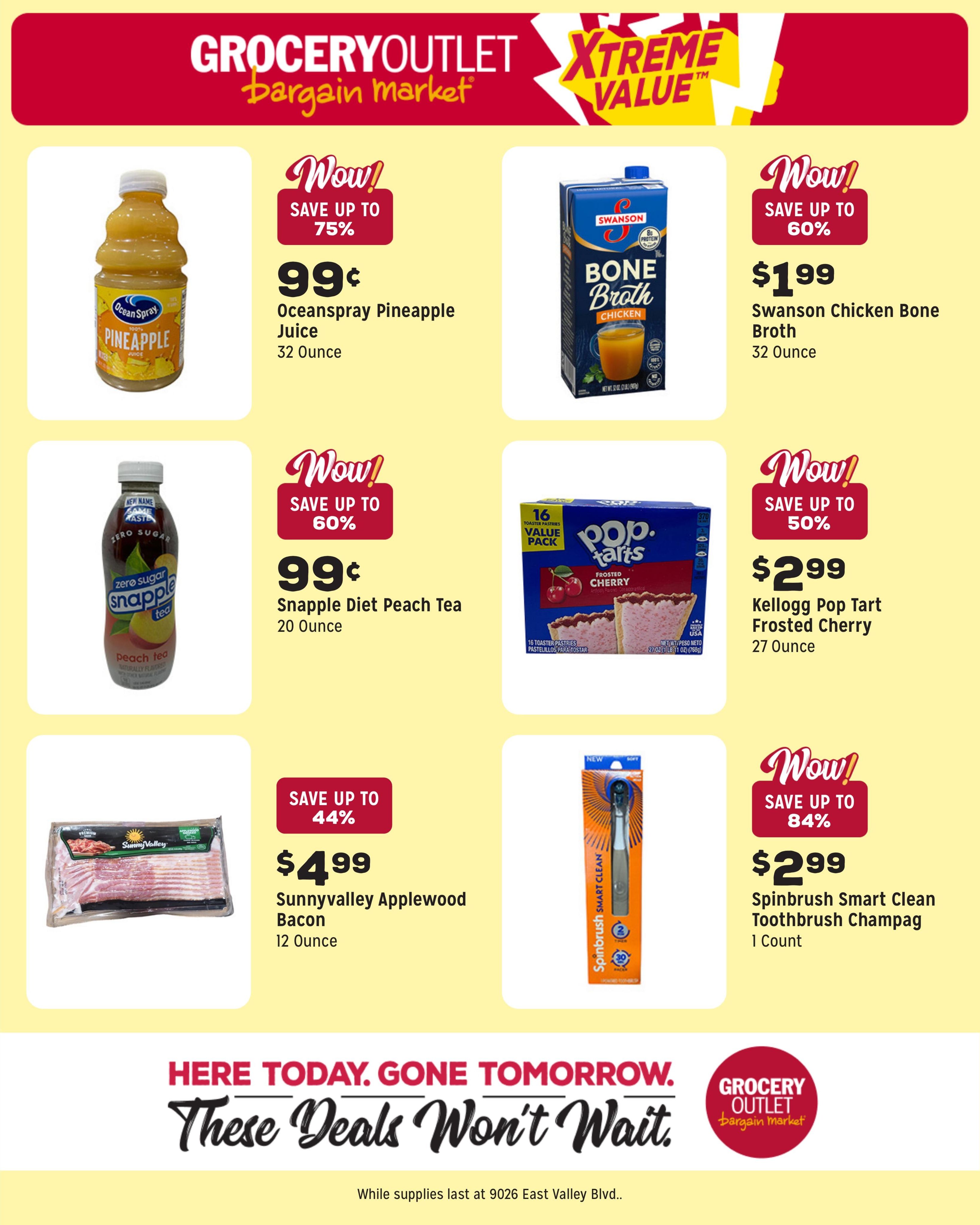 Grocery Outlet (El Monte–Monterey Park Area, CA) Weekly Ad August 12 - 18, 2026