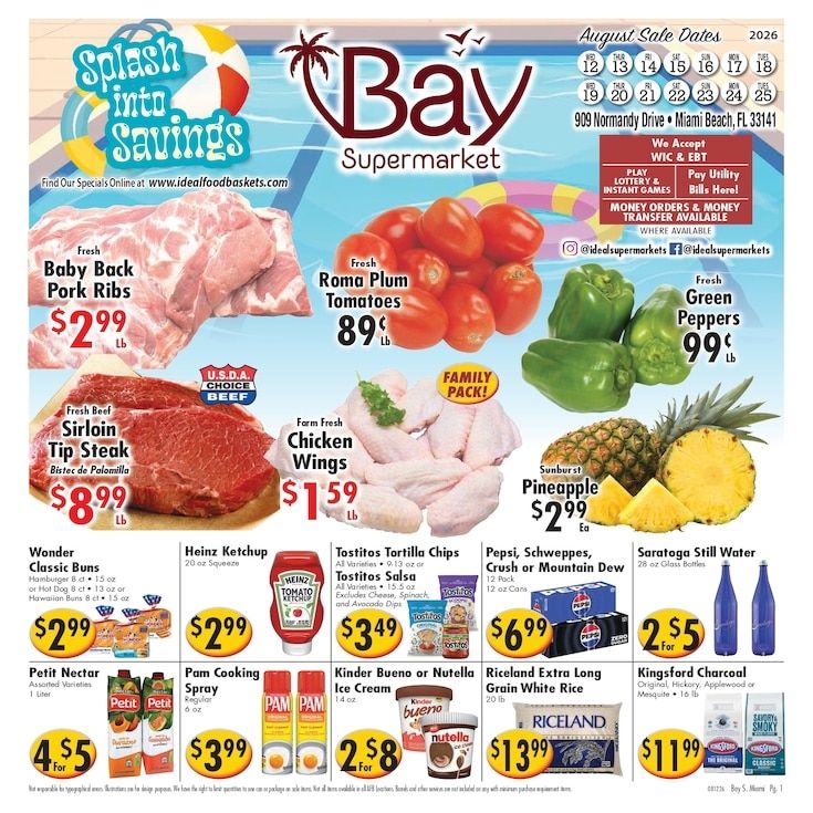Ideal Food Basket (Miami Beach, FL) Weekly Ad August 19 - 25, 2026