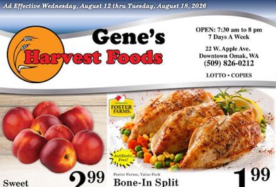 Harvest Foods (Okanogan Area, WA) Weekly Ad August 12 - 18, 2026