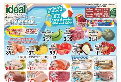 Ideal Food Basket (4075 South Goldenrod Road, Orlando, FL) Weekly Ad August 12 - 18, 2026