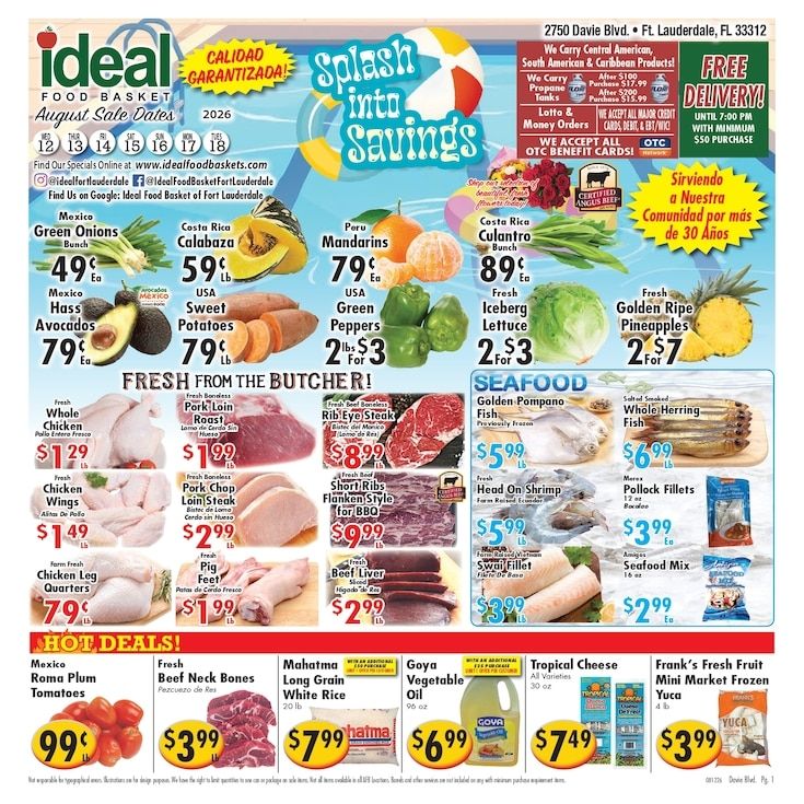 Ideal Food Basket (Fort Lauderdale, FL) Weekly Ad August 12 - 18, 2026