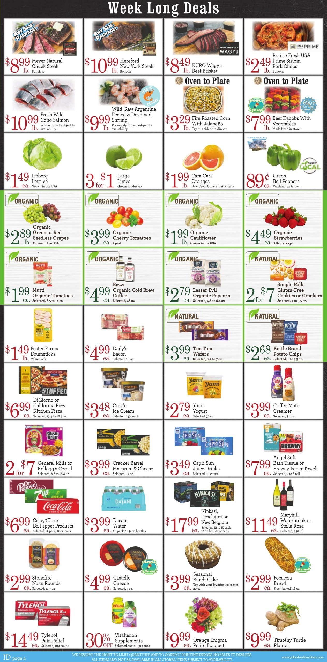 Yoke's Fresh Market (Kellogg–Post Falls Area, ID) Weekly Ad August 12 - 18, 2026